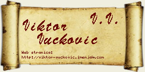 Viktor Vučković vizit kartica